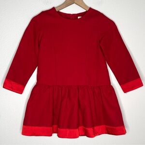 Richie House Los Angeles Red Fleece Long Sleeve Dress Girls Size 8/9 Holiday Elf